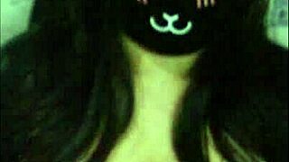 goth big tits girl teases wet on webcam