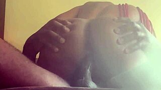 Amateur Couple's Chair Ride Bounce Drives Him Wild