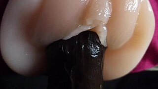 stepsis craves my big black cock closeup slow motion strokes