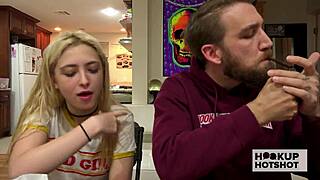 90-pound jane wilde begs bryan gozzling to wreck her tight pussy rough