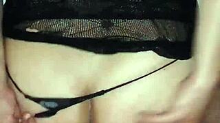 yo, reymisterio422's crossdressing tranny collects veggies outdoors in retro blue films style