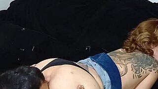 fodendo bareback big cock ass in room while family cooks kitchen gay!