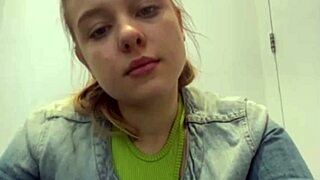 Fat Blonde Teen Cums Masturbating Big Tits In Public Fitting Room