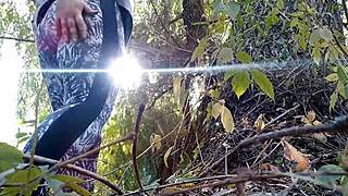 MATURE STEPMOM POUNDS HAIRY PUSSY DOGGYSTYLE IN THE WOODS