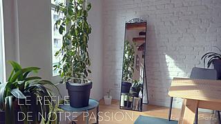 Horny Girlfriend On Knees Sucking Cum-Filled Cock In Panties And Socks!