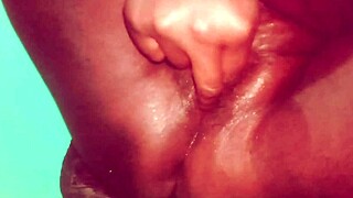 Village wife fingers pussy licks cock at ranch creampie