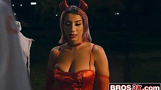 halloween pickup with big ass latina turns bbc doggystyle pounding