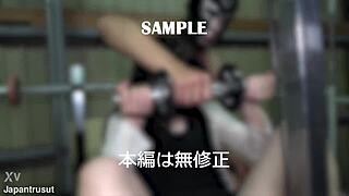SLAVE WIFE LICKS DIRTY ASIAN BOSS IN GYM