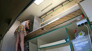 Sexy Hostess Food Truck Hidden Voyeur POV Fuck