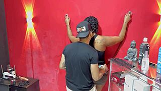 Salesgirl shows off her toy demo tricks