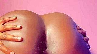Hairy ebony gaping pussy queefs tight beaver solo