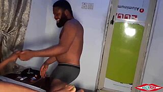 Will Stepbros Share One Tight Ebony Pussy in Hardcore Group Monster Cock Action?