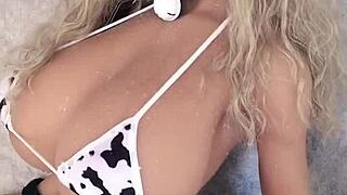 discover this 155cm cosplay fuck doll with amazing big tits ready for intense pussy pounding