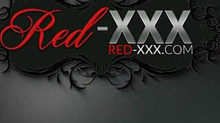 Red lubes latex catsuit fingers juicy pussy