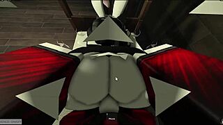 masked guy fucks cosplay girl ass and mouth