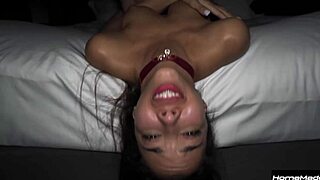 Submissive petite filipina begs for rough interracial threesome pounding 😈🍆💦