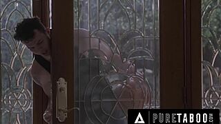 Possessed Housewife August Skye Drains Boy Cum Double Penetration