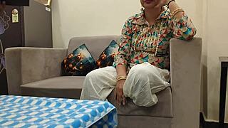 Jija sali game escalates to rough hindi moaning pussy pounding orgasm