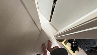 stepson catches beautiful russian stepmother fucking her doll up close with talk