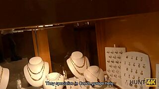 hunt4k. erica black skinny teen slut needs cash... fucks old guy outdoors for it 💦😈