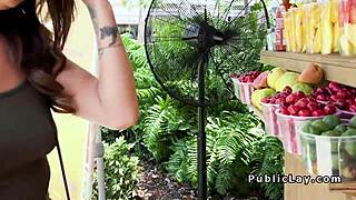 Native American Hottie Flashes Fucks Hard For Cash In Public Pickup!