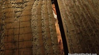 sniffing mistress panties while fingering bound slave