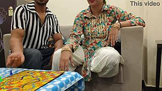 Jija sali game escalates to rough hindi moaning pussy pounding orgasm