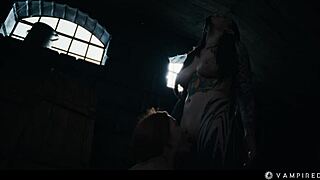 Hey slave, tattooed vamp domme rips clothes fucks redhead senseless?