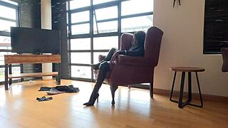 he begs for mercy after i smoke suck slow then ride his cock filthy in bed