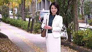 my mature japanese wife yasuko squirts from first creampie