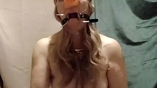 hey slave, time for your self-bondage indoctrination suck that pig cock with spreader