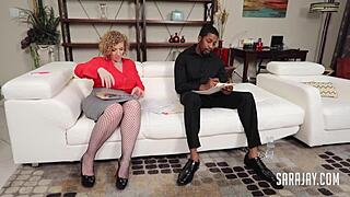 naughty sara jay milf rides bbc after blowjob