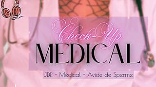 French Medical Check-Up Milks Lactating Cock Dry