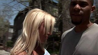 Busty Blue Eyed Blonde Craves Shaved Black Monster Cock
