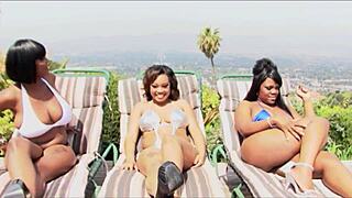 stacy adams black milf deepthroats monster cock then rides doggystyle cumshot