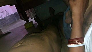 pakistani village bhabhi's hairy pussy stretched in rough outdoor fuck