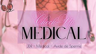 French Medical Check-Up Milks Lactating Cock Dry