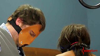 black babe chokes on toy before rough ass pounding!