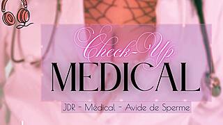 French Medical Check-Up Milks Lactating Cock Dry