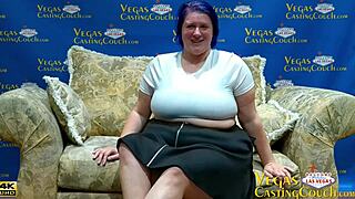 Misty Mae's Big BBW Melons Solo Masturbate Deepthroat Big Cock In Vegas Casting POV