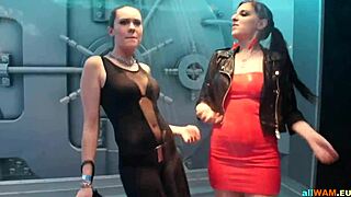 hot euro babes sway hips in steamy dance tease