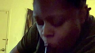 bbw chubby wife deepthroats huge bbc in homemade bedroom