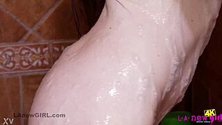 Wet Busty Redhead's Nipples Harden in Steamy 4K Shower Tease