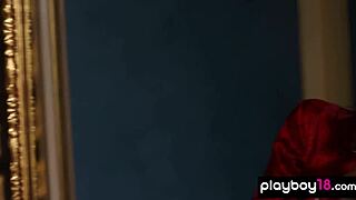 i wake up to petite spanish milf lorena b stripping naked for coffee