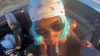 hey incel, watch me fuck this petite ebony feminist in the car?