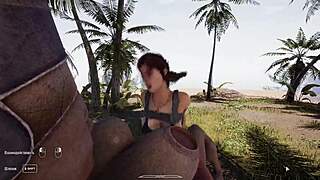 lara croft's huge tits bounce as gangbang fills her ass cave with creampie 3d hentai