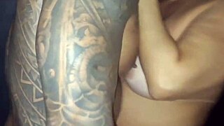 so this milf danni cardillo's sucking big black cock at the gloryhole then taking it deep in the booth