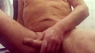 warm shower water drips over my smooth shaved skin in homemade bathing bliss