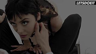 Goth Slut Catherine Knight Takes Tommy Cabrio's Big Cock Passionately