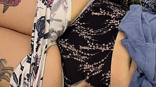 day 3 letting stepsis play with my wet panty-covered pussy?